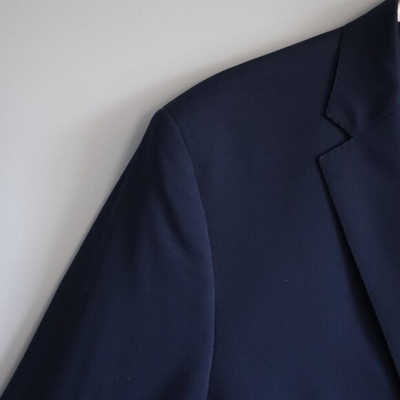 Ralph Lauren Men's Blue 44L Single-Breasted Wool V-Neck Formal Lined Blazer - Picture 3 of 15